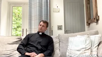 Daddy priest pounds young twink raw for catholic baptism
