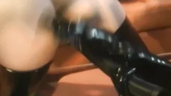 Gas masked submissive spanked and dominated over