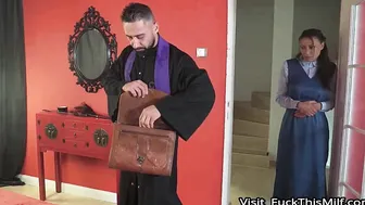 Busty blonde with big ass overcome with horny vibes gets fucked in hot hardcore three 3