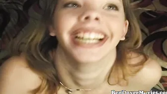 Two cocks for British teen
