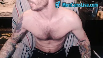 Sexy American Dady masturbating Part 1 doing a Cam Show