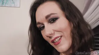 Sensual Dark Haired Babe Called Sinn Sage Sucks Dildo To Tease Us
