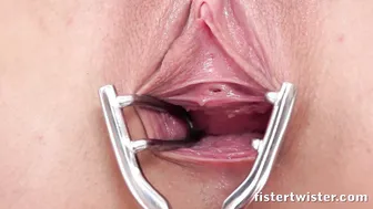 Oiled Up Teen Gets Fisted Hard
