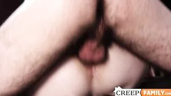 Good looking stud shoots jizz on naughty jock stepdad