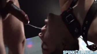 Gay sex slave anally slammed by his kinky master