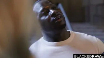 BLACKEDRAW Hot Blonde Milf Jordan takes on 2 thick BBCs