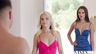 VIXEN Perfect models Sonya  Lika have passionate threesome