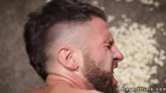 Huge dicks gays anal fuck and suck in motel