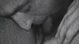 Classic MILF sucks dick before doggystyle retro fucking