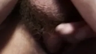 My first taste of a large white cock is pretty satisfying