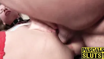 Nikki Riddle roughly throatfucked until filled with cum