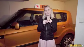 Big dick stretches big tits blonde