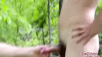 Hot partners love to fuck each other hard while in the woods
