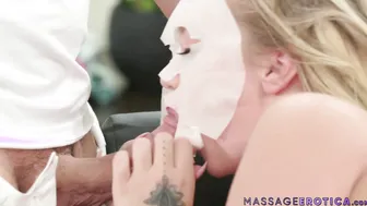 Hot babe Bailey Brooke pussy played and licked after massage