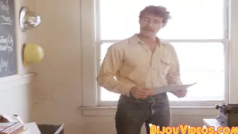 Retro gay dude spreads legs for an amazing ass banging